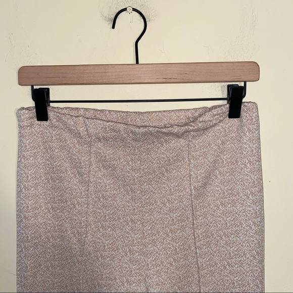 VNTG 1970s flare polyester mustard pattern trouser - Picture 4 of 6